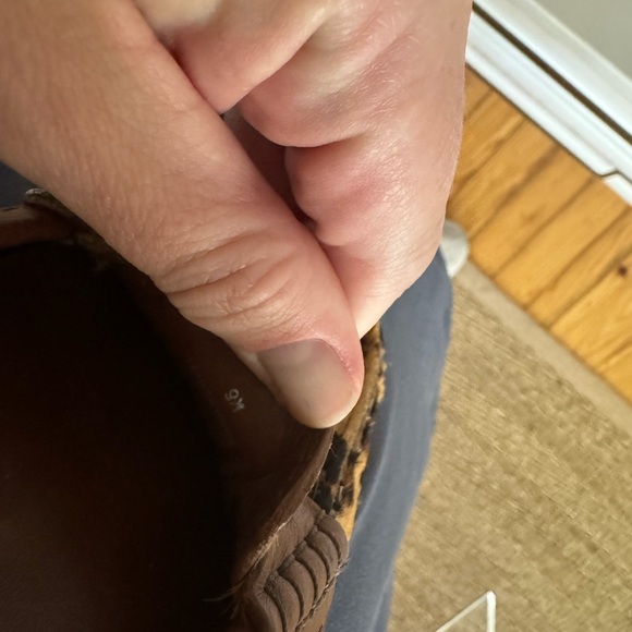 Tory Burch Haircalf Kendrick Driver Loafers. Size 9. Leopard. - Picture 3 of 6